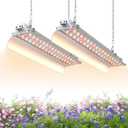 1.4FT Hanging Grow Light for Indoor Plants, Full Spectrum with 660nm Red LED, T5 2020T Light Fixture, 36W(218W) Grow Lamp with Reflectors for Seedling Tray, 2-Pack