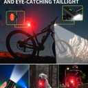 DARKBEAM Bike Headlight Rechargeable USB-C, Bicycle Lights 4000LM Ultra Bright, Mountain Bike Light Set for Night Riding, 6+5 Mode Waterproof Front Bike Light & Rear Light for Road, Cycling