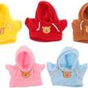 Abaodam 3pcs Bear Clothing for Stuffed Animals Snug Fit Plush Doll Shirts with Hoodies Custom DIY Apparel for Plush Companions