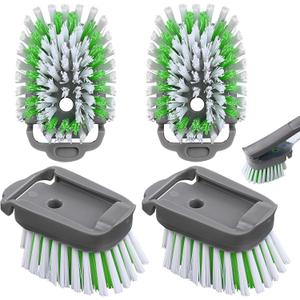 Dishwand Brush Refill, 4 Pack Dish Brush Refills Compatible with Scotch-Brite Dishwand, Dish Soap Brush for Dishes, Pans, Sink, Pots