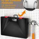 INCLY 24 Pack Heavy Duty Pegboard Hooks, 1/4" Pegboard Drill Holder Tool Utility Hooks, Peg Board Tool Hangers Accessories for Hanging Power Tools, Drill, Hammer, Workbench, Garage