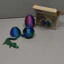 2 Pack Dragon Eggs with Dragon Inside, Dragon Egg Fidget Toy, 3D Dragon Eggs with Dragon Inside, Mystery Dragon Egg, 3D Printed Dragon Egg, Stocking Easter Basket Stuffers