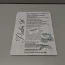 ZPPRJF Inspirational Wood Art Signs, Psalm 91 Wall Art, Christian Wall Decor, Bedroom Wall Art, Christian Wall Art, Biblical Wall Art, Bible Verse Decor, Bible Verse Psalm 91 Christian Gifts