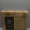 ManGotree Velvet Coat Hangers with 360 Swivel Gold Hook, Non-Slip Felt Suit Hangers, Slim Space Saving Clothes Hanger for Jacket, Sweater, Shirt, Dress, Pants (36 Pack, Beige)