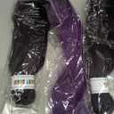 1b Purple Pre Stretched Braiding Hair Purple Ombre Braiding Hair Pre Stretched Synthetic Hair Extensions for Braiding Box Braids Yaki Knotless Hypoallergenic Prestretched Braiding Hair 26 Inch