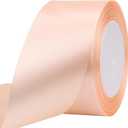 Solid Satin Ribbon 25 Yards Solid Polyester Fabric Ribbon for Gift Wrapping Wedding Christmas Baby Shower Birthday Party Decoration Handmade Immortal Flower Craft (Naked Pink, 2 Inch)