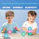 3pc Stress Balls for Adults, Squishy Ball Sensory Textured Memory Gel Fidget Toys for Kids/Adults Hand Exercises, Valentines Day Party Favors Anxiety Relief Squeeze Ball(1.80), 2 x 2.3 x 1.4 inches