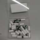 Pimoys 20 Sets Billiard Cues Tips Replacement Kit with White Pool Cue Stick Ferrules, Screw On Pool Cue Tips Pool Stick Tips, 12mm(Blue)