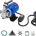 Water Pump, 115V 1/10HP 330GPH Water Transfer Utility Pump, With ON/OFF Switch And Suction Hose Kit.
