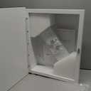 Bathroom Medicine Cabinet with Beveled Edge Mirrored Door 14 x 18 inch, Recessed or Surface Mount, with Adjustable Glass Shelves (Matt White)