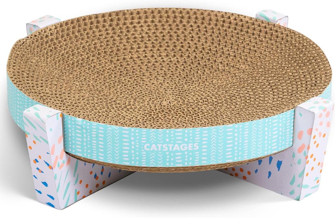 Catstages Scratch, Snuggle & Rest Corrugated Cat Scratcher With Catnip (packaging may vary)