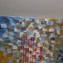 ART8YUQI Paintings - Texture color Wall Art Abstract 3D Views Picture Modern Landscape Artwork Oil Painting for Decor 24x36 Inch (Brown Blue)