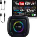 Magic Box 3.0 Pro 2025 Upgrade  Qualcomm Snapdragon Multi-Core, Support Netflix/YouTube/Dinsey+/Prime Video/256G TF Card etc., Streaming Video Box with Wireless CarPlay & Android Auto Adapter