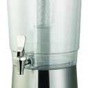 Service Ideas CBDDW3GSS Double Wall Beverage Dispenser, Traditional Base, 3 Gallon, Infuser Tube, Brushed
