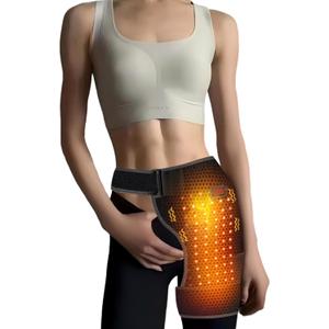 Hip Heating Pad for Pain Relief, Heating Pad for Hip & Sciatica Pain Relief Devices, Wearable Hip Massager with Heat, Thigh Massager and Sciatica Brace for Legs and Thighs