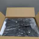 C-Shaped End Tables Set of 2, Small Couch Side Table with Fast-Charging Station, Sofa TV Tray Table with Storage Bag for Living Room, Bedroom, Bedside ET-GY-W2 (Greige + Wider)