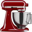 KitchenAid Artisan Series 5 Quart Tilt Head Stand Mixer, Metal, KSM150PS, Empire Red