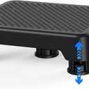 SPACELEAD Mobility Step Stool for Adults & Seniors, Indoor/Outdoor Portable Stair Assist, Anti-Slip Platform for Bathroom Kitchen, Office, and Bedroom, 600lbs Capacity, Black Black