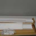 Double Row Curtain Track Ceiling Mounted, Silent Heavy Duty Curtain Track System, Sliding Rails for Curtains, Room Divider for Bedroom Living Room Hospital (Track Ships in Sections with Connectors) (1.9m(6.2ft ), White)