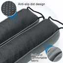 hyha 32 Inch Door Draft Stopper, Blocks Hot Cold Air with Removable Washable Cover, Gaps Up to 3 Inch, All-Season Noise and Wind Seal, Under Draft Stopper for Bottom of Door Window, Grey