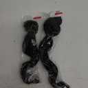 No Brand Black Wig 2 PCs 20"
