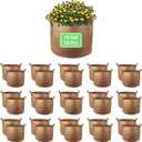 10 Gallon Garden Grow Bags, 30 Pack 10 Gal Planter Bags Fabric Pot, Nonwoven Grow Pots Heavy Duty Aeration Fabric Pots with Handles, Garden Fabric Planters for Vegetables Flowers (Brown)
