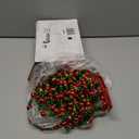 Geosar 2 Pcs Christmas Tree Bead Garland 9 Feet Twisted Beads Pearl Garland Red and Green Xmas Tree Bead for Christmas Party Fireplace Wreath Ornaments