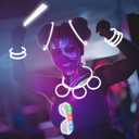 YOFOBU 115 PCS Glow in the Dark Party Supplies,100PCS Purple Glow Stick Necklaces Bracelets Bulk,15PCS LED Glasses,LED Light Up Toy for Easter Mother's Day July 4th Valentine's Day Wedding