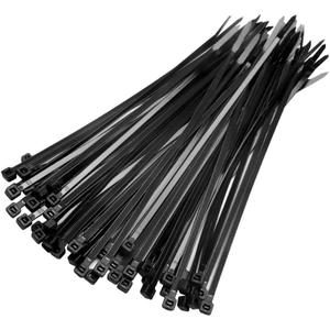 Zipper Ties 8 Inches (500 Packs), Tensile Strength 40 lbs, Black Cable Ties, Suitable for Plant Planting, Office Supplies, Home Organizing, Item Fixing.
