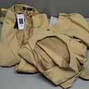 Wangyue Men's Suit 3 Piece Slim Fit Suit for Men Formal Business Suit Wedding Groom Prom Tuxedo Dinner Party (Champagne, XL)