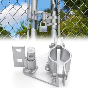 Zonon Chain Link Gate Latch for 1-5/8" and 1-7/8" Chain Link Gate Pipe Galvanized Steel Sliding Latch for Fences Yard Gates
