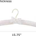 Tosnail 12 Pack Satin Padded Hangers Foam Padded Hangers Dress Hanger - Ivory