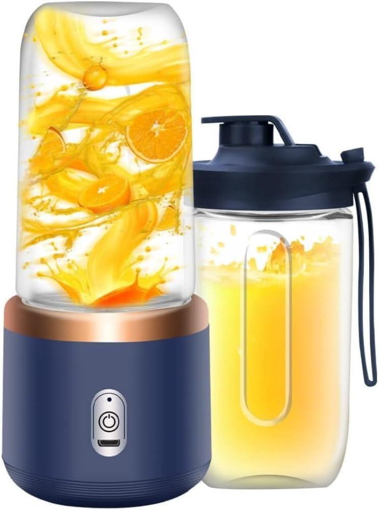 Personal Blender for Shakes & Smoothies, 400ml  2 To-Go Portable Cups & Lids, Easy Clean, High-Speed Mixer for Juices, Kitchen, Baby Food  Powerful Motor, Safe Double Tap (Purple) (Pink) (Blue) Personal Blender for Shakes & Smoothies, 400ml  2 To-Go Portable Cups & Lids, Easy Clean, High-Speed Mixer for Juices, Kitchen, Baby Food  Powerful Motor, Safe Double Tap (Purple) (Pink) (Blue)
