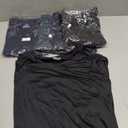 5 Pack Workout Mens T Shirts - Black Gym Quick Dry Short Sleeve Moisture Wicking Tee Tops for Athletic Work Casual Running 3XL