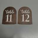 Woodamore Wedding Table Numbers 1-20, Wood Table Numbers For Wedding Reception 1-20, Restaurant Tables Number Signs With Stands, Wooden Tables Markers For Event, Party, Centerpiece