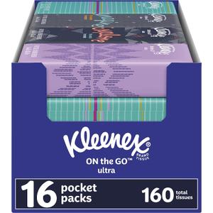 Kleenex 16 Pocket Packs (10 per pack), White, Box