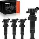 A-Premium Ignition Coil Pack Set of 4 Compatible with Hyundai Accent 2012-2020 Veloster 2012-2017 Kia Rio Soul 2012-2019 L4 1.6L Naturally Aspirated