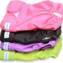Teamoy 4pcs Washable Female Dog Diapers, Reusable Doggie Diaper Wraps for Female Dogs, Super-Absorbent and Comfortable, Large