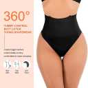 FUT Women Butt Lifting Panties Padded Shapewear Hip Enhancer Underwear Butt Lifter Boy Shorts (Black, XXXL)