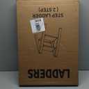 2-Step Aluminum Ladder,Lightweight Folding Step Stool with Extra-Wide Anti-Slip Steps,330 lbs Capacity,Compact Space-Saving Design for Home,Kitchen and OfficeWhite&Woodgrain