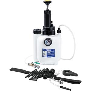 TB3C Transmission Fluid Transfer Pump,3L Manual Refill System Dispenser with Pressure Gauge,Automotive Transmission Dispenser Pump Tool Set Oil with 12pc ATF Adapters