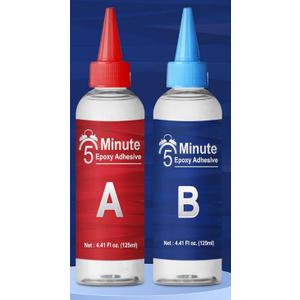 Epoxy Glue 8.8oz, Tough Durable Clear Epoxi Adhesives Fast Repair, 2 Part Epoxy Glue Quick Cure Clear for Metal, Wood, Plastic, Glass, Cerami