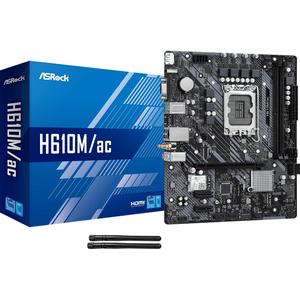 ASRock H610M/AC Supports 13th Gen & 12th Gen and Next gen Intel Core Processors (LGA1700)