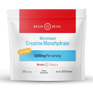 500mg Unflavored Micronized Creatine Monohydrate Powder Helps Boost Energy for Brain Health - Non-GMO, Gluten-Free Creatine Powder Supports Muscle Health (Made in USA) (EXP: 03/2027)
