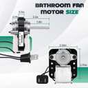 Universal Quiet Bathroom Exhaust Fan Motor Kit 50 CFM, 3000 RPM, 120 V, Compatible with Nu-Tone Br-oan 50 CFM Models, Super-Quiet Operation, DIY Install in Minutes