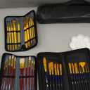 Nicpro 158PCS Deluxe Art Painting Kit with Metal and Solid Beech Wood Easel, Acrylic, Oil & Watercolor Paint Set, Paint Brushes, Canvas, Palette, Paper Pad, Professional Art Set for Adults Artist