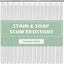 EHZNZIE Crystal Clear Shower Curtain Liner 72x72, PEVA Waterproof Bath Curtain, No Chemical Smell, 3 Weighted Magnets, Durable with Rustproof Metal Grommets