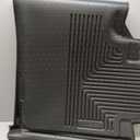 Husky Liners Weatherbeater Floor Mats | Fits 2019-2025 Chevrolet Silverado & GMC Sierra 1500; 2020-2025 Silverado/Sierra 2500, 3500 Crew CAB w/Factory Under Seat STG | 2nd Row, 1-pc Black - 14201