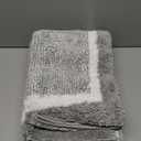 Color G Non-Slip Bath Mat, Soft Microfibre Bathroom Mat, Absorbent Machine Washable Shower Mat, 20 x 60 cm, Grey