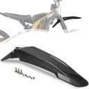 JFG RACING Front Fender for Ebike,Motorcycle Mudguard Mud Guard for Tutti ICT/Dirt Bike Surron Light Bee X and S/X160/X260 (Not Fits RST Fork) (Imitation carbon fiber)